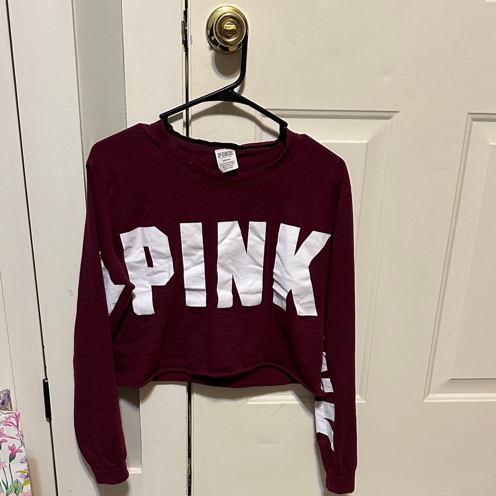 PINK Victoria's Secret Burgundy Top